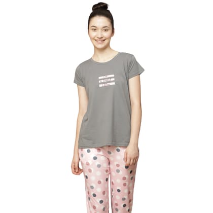 Vieviana Pj Set Nightwear|Ev14008-Grey / S