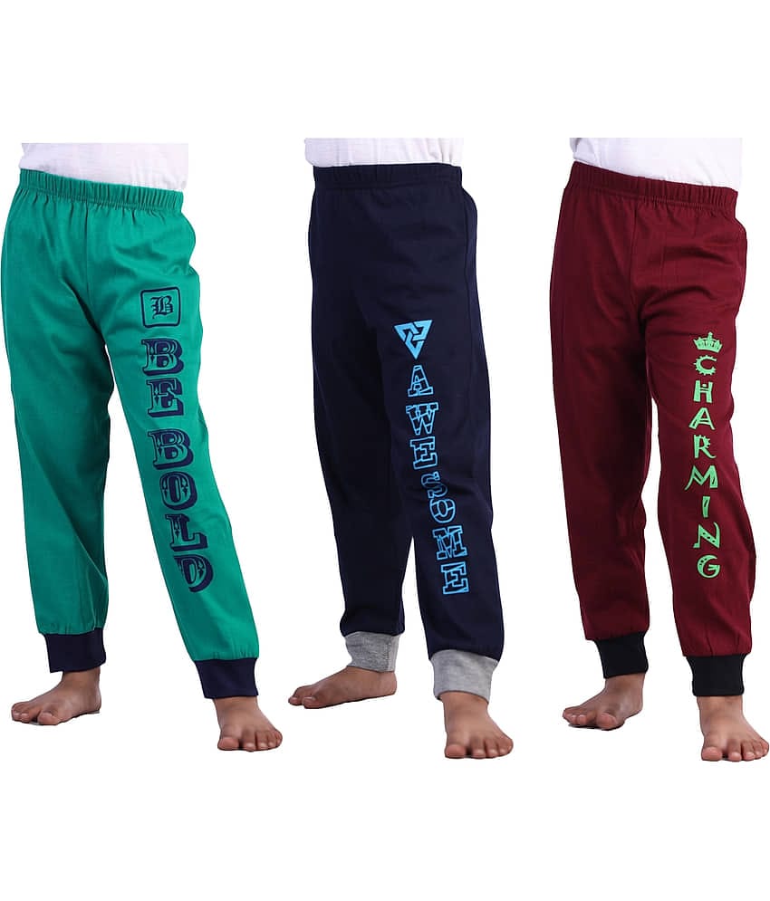 JILZ Pack of 3 Boys Cotton Trackpant ( Multi )
