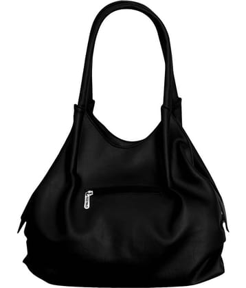 Fostelo Black Faux Leather Shoulder Bag