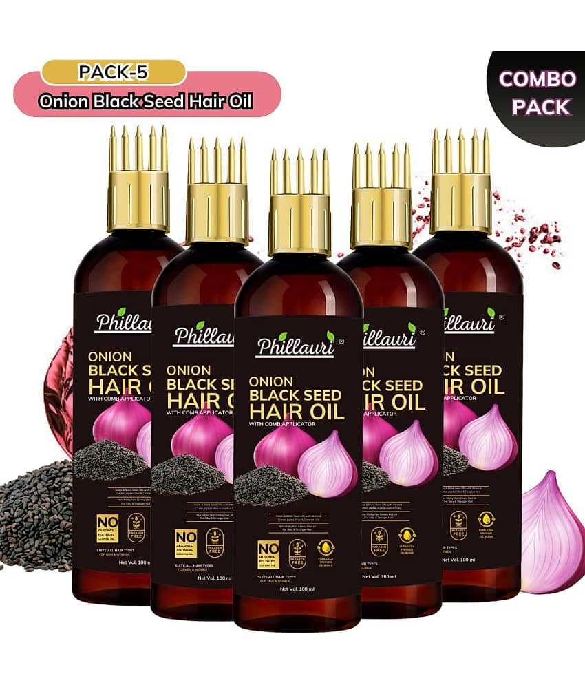 Phillauri - Anti Dandruff Onion Oil 500 ml ( Pack of 5 )