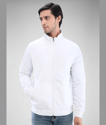 PLUS PARADISE Polyester Men's Casual Jacket - White ( Pack of 1 )