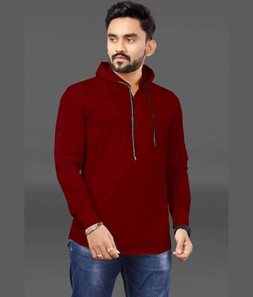 Bluedove Cotton Blend Hooded Men's Sweatshirt - White ( Pack of 1 )