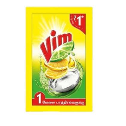 Vim Dishwash Gel Liquid Lemon Sachet Re.1 Vim Dishwash Gel Liquid Lemon Sachet Re.1