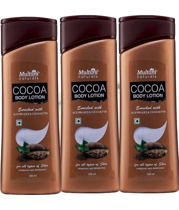 Multani Naturals Cocoa Body Lotion , 100 Ml Each (Pack of 3)