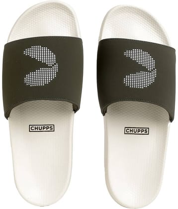 CHUPPS White Men's Slide Flip Flop