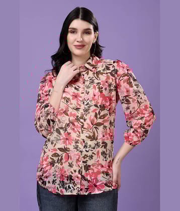 FASHJONS 360 Women's Georgette Regular Top ( Pink )