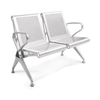 Welcome Visitor - Seat In Fabric, Back In Hard PP, SS Cantilever Under Structure With Soft PU Handle (CS-V-15)