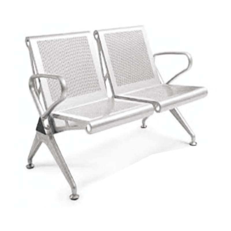 Welcome Visitor - Seat In Fabric, Back In Hard PP, SS Cantilever Under Structure With Soft PU Handle (CS-V-15)
