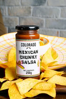 Colorado Mexican Chunky Salsa (400g) | Thick Tomato & Jalapeno Dip | Nachos & Tacos