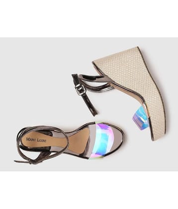 MARC LOIRE - Dark Grey Women's Sandal Heels