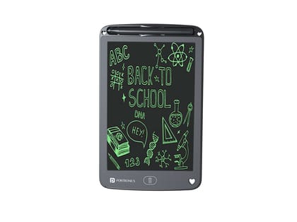 Portronics Ruffpad 12E Re-Writable LCD Writing Pad with 30.4cm (12 inch) Writing Area
