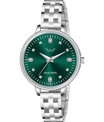 LOUIS DEVIN Silver Metal Analog Womens Watch