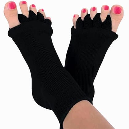Foot Alignment Socks for Pain Relief-BLACK