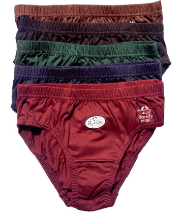 D1 DIFFERENT ONE Pack of 5 Cotton Briefs For Women ( Multi Color )