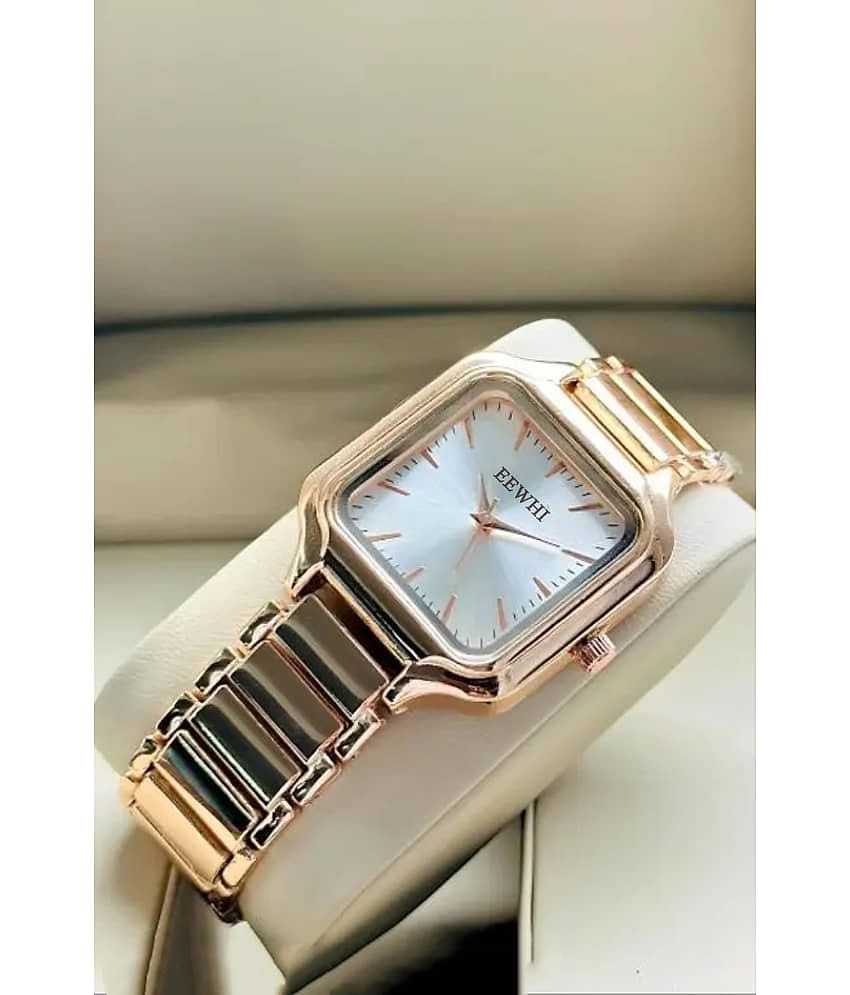 EEWHI Rose Gold Metal Analog Womens Watch