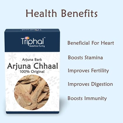 Arjuna Bark - Arjun Chhaal | Original Herb | Premium Quality | Triphal