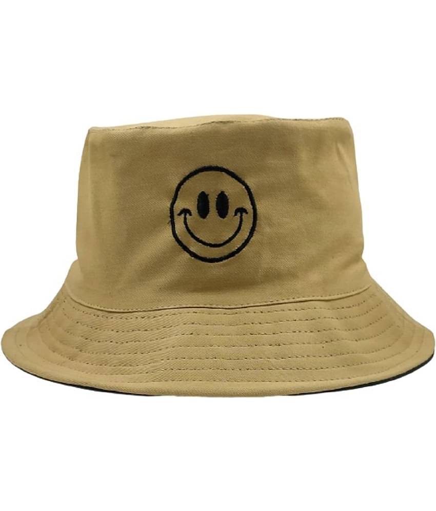 Unisex Cotton Fishermen Bucket Smiley Reversible Cap Hat