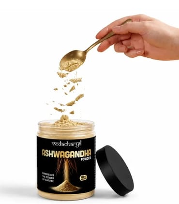 Vedacharya Ashwagandha Powder For Stress Relief, Strength, Immunity & Energy Booster   250 G