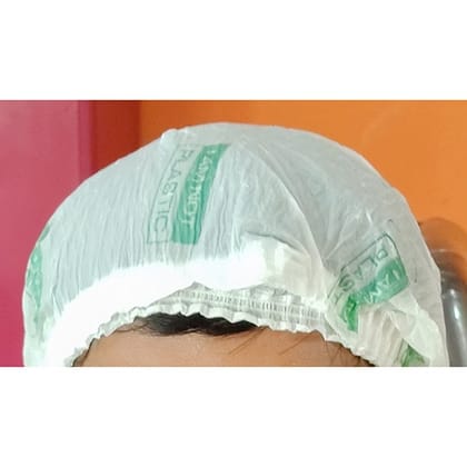 Enviclean Disposable White Bio Cap (500 Pcs) | Eco-Friendly Industrial Head Cover | Hygiene Protection