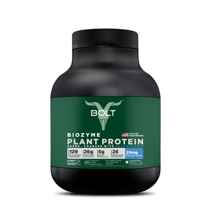 Bolt Plant Protein Powder | Pea Protein Isolate & Rice Protein Isolate | USA Formulation & Origin-2lbs / Madagascar Vanilla
