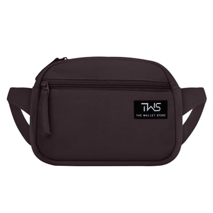 The Wallet Store Urban Trek Canvas Fanny Bag - Brown