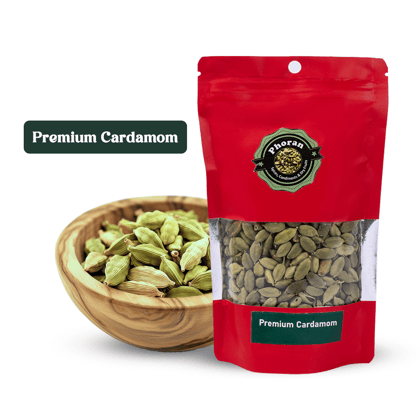 Phoran Premium Green Cardamom Pods – Aromatic Whole Spice for Cooking & Baking