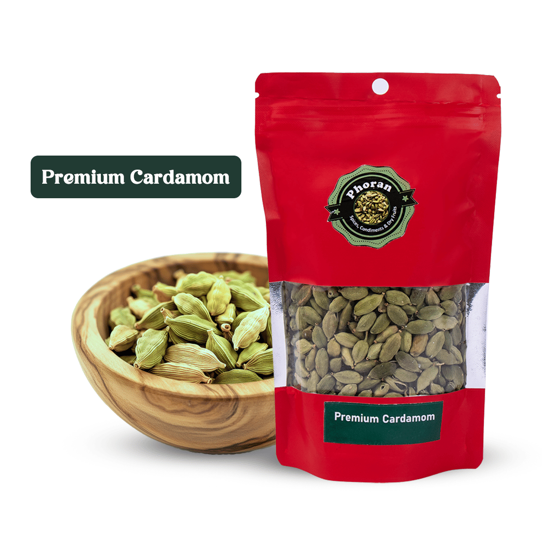 Phoran Premium Green Cardamom Pods – Aromatic Whole Spice for Cooking & Baking