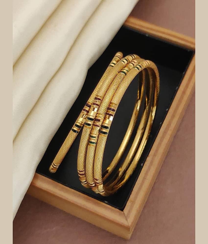 Shivay Fashion Gold Bangle ( Pack of 2 )