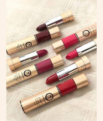 Colors Queen 2 in 1 Matte Finish Water Proof Lipstick Assorted (Combo of 4)
