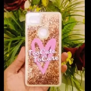 Too Cute To Care Glitter Quicksand Case (Available for Google Pixel 2 / Pixel 2 XL)-Google Pixel 2