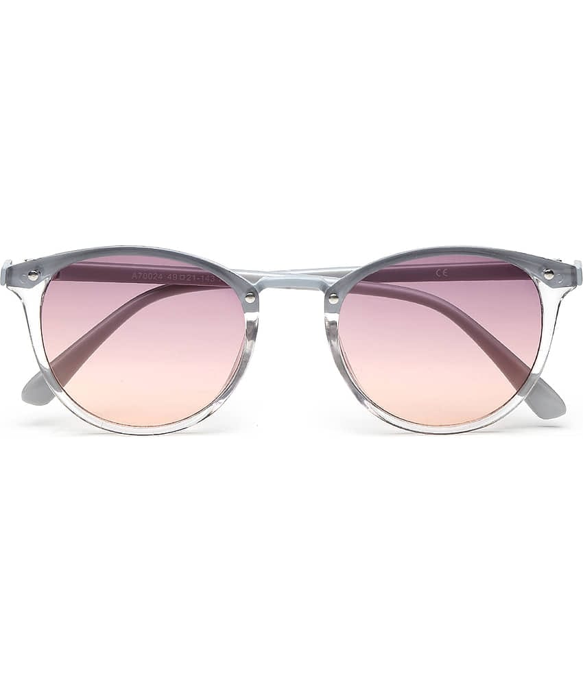 YourSpex - Grey Melange Oval Sunglasses ( Pack of 1 )