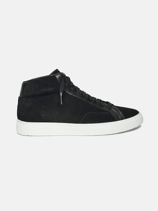 ZH II - BLACK - Black Mid-Top Suede Sneakers-8