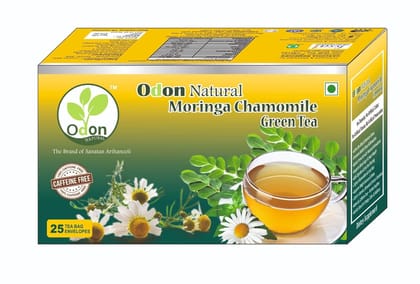 ODON NATURAL Moringa Chamomile Green Tea - 1gm x 25 Tea Bag