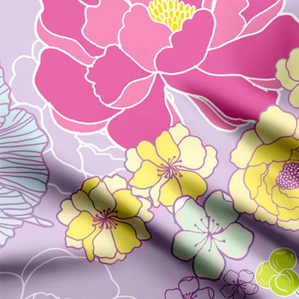 Vibrant Pastel Florals part 2-Cotton