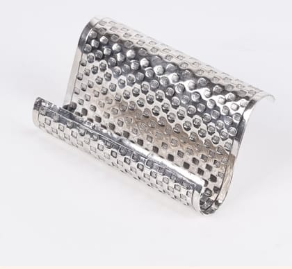 Jaipuri Chittai Silver Plated Visiting Card Holder