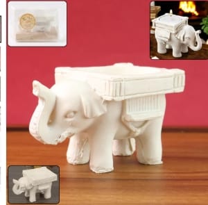 Elephant Shaped Tealight Candle Holder 1 Pc Elephant Shaped Tealight Candle Holder 1 Pc