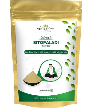 Vedikroots Ayurvedic Sitopaladi Churna Respiratory Support For Cough Cold, Sore Throat 100 gm (Pack of 1)