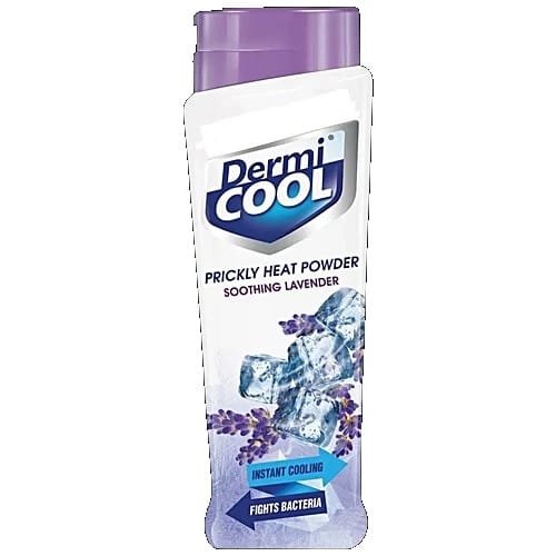 Dermi Cool Prickly Heat Powder Soothing Lavender, 50g Bottle