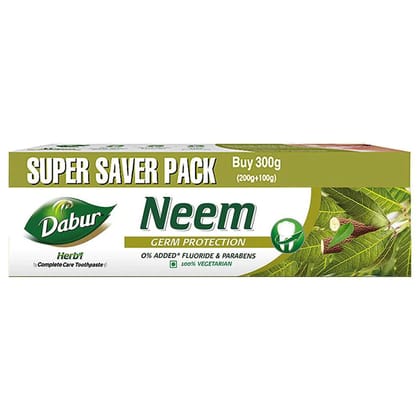 DABUR HERBAL NEEM TOOTHPASTE 300G
