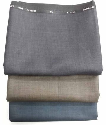 Gwalior Multicolour Poly Viscose Unstitched Pant Piece Pack Of 3