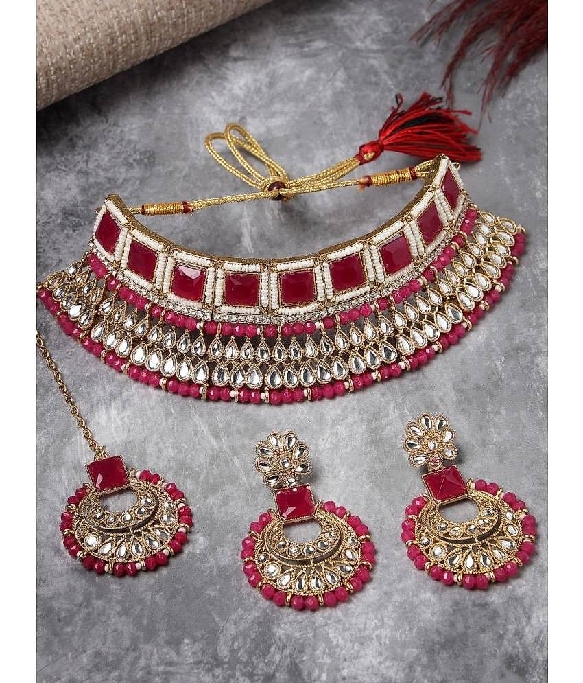 Sukkhi White Alloy Necklace Set ( Pack of 1 )