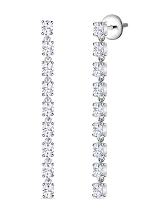 Classy Diamond Look Dangle Earrings for Women