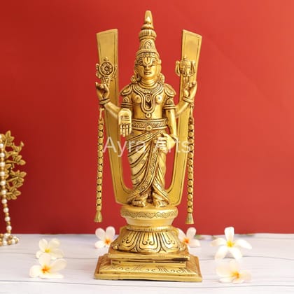 Lord Tirupati Balaji Venkateswara Swamy Idol with Namah - 14 inch Height Lord Tirupati Balaji Venkateswara Swamy Idol with Namah - 14 inch Height