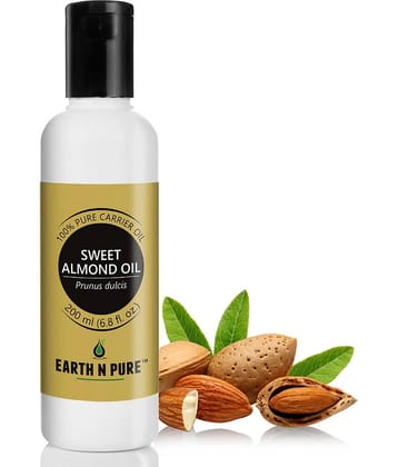 Earth N Pure - Sweet almond Essential Oil 200 mL ( Pack of 1 )