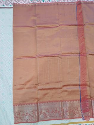 Elegant Onion Colour Cotton Silk Saree