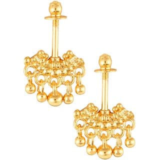 Vivastri Premium 1 Gram Gold Plated Alloy Bugadi Earrings for Women  Girls - VIVA1036BUGADI