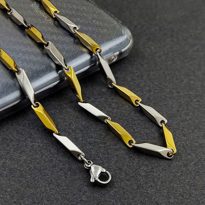 Lovely Gold & Silver Plated Chain-Free Size