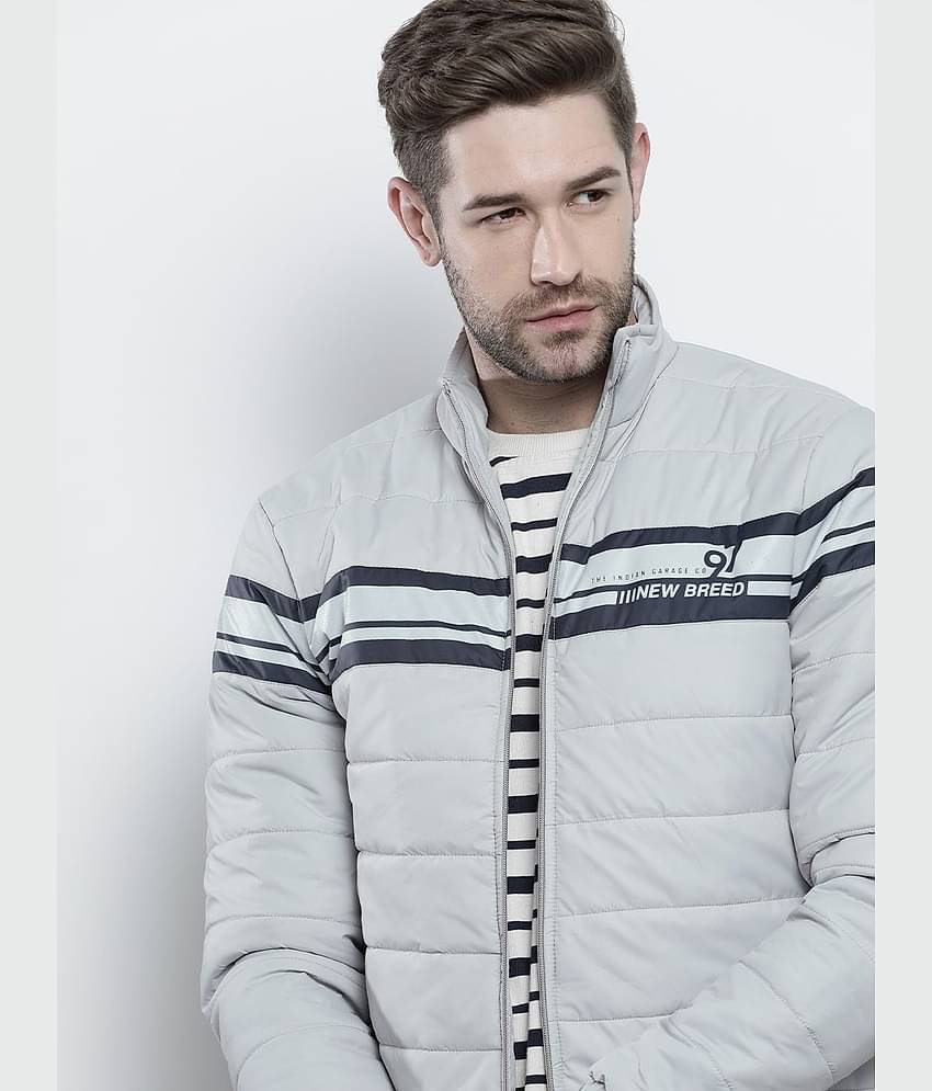 The Indian Garage Co. Polyester Men's Puffer Jacket - Navy Blue ( Pack of 1 )