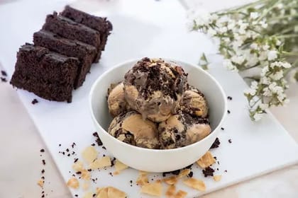 Mocha Brownie Ice Cream