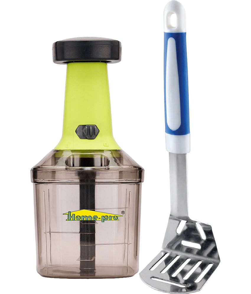 HomePro - Multicolor Plastic Mannual Chopper 1000 ml ( Pack of 2 )